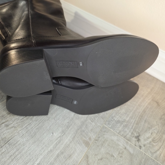 Alfani Brown Leather Knee-High Boots New - Picture 13 of 15